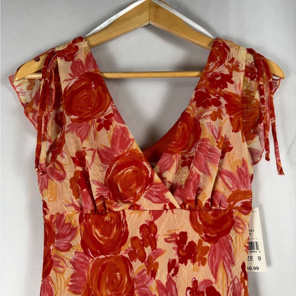 Buyer Too Floral Dress NWT Babydoll Fairy Asymmetrical Y2K Phoebe 90’s VTG Retro